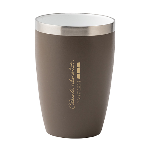 セラミック加工ステンレス断熱タンブラー(430ml)(グレージュ)