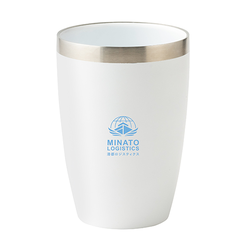 セラミック加工ステンレス断熱タンブラー(430ml)(白)