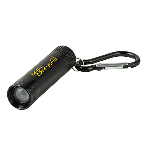 カラビナ付LEDライト(黒)