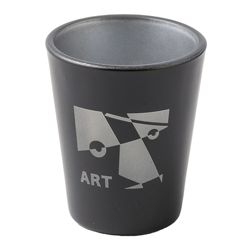 墨黒ショットグラス(50ml)(シルバー)