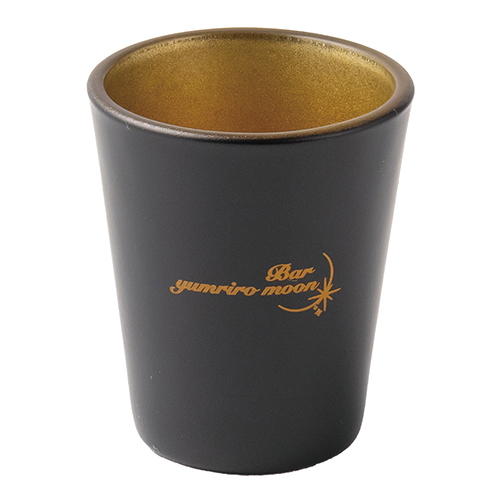 墨黒ショットグラス(50ml)(ゴールド)