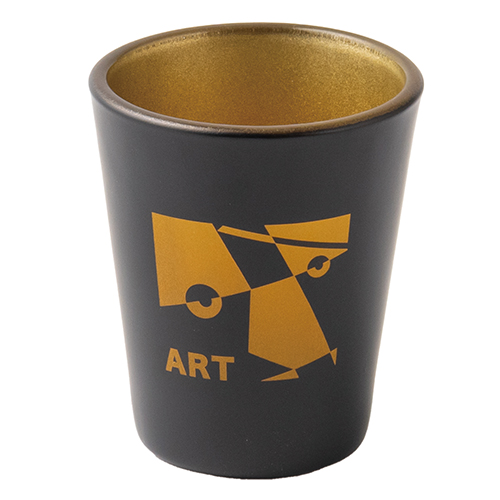 墨黒ショットグラス(50ml)(ゴールド)