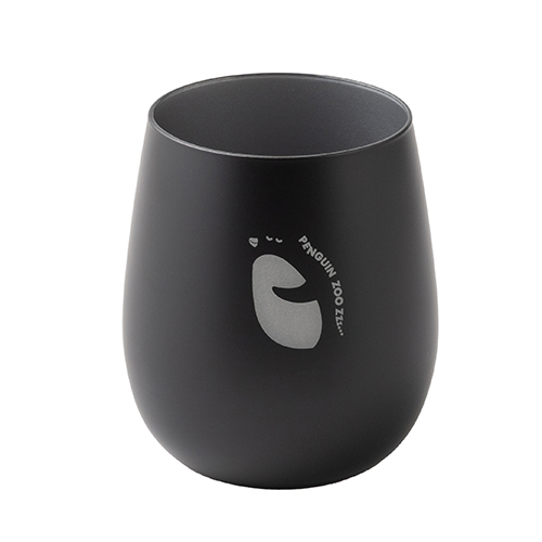 墨黒ラウンドグラス(360ml)(シルバー)