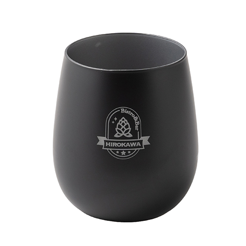 墨黒ラウンドグラス(360ml)(シルバー)