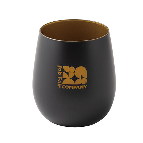 墨黒ラウンドグラス(360ml)(ゴールド)