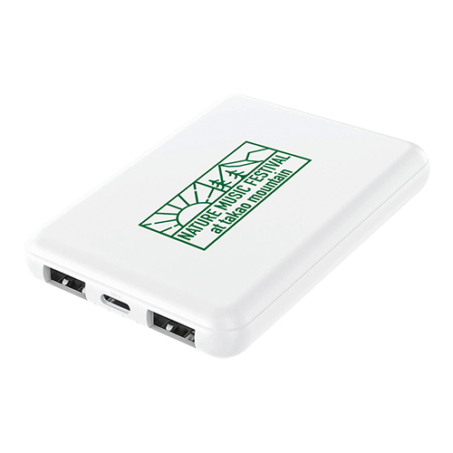 準固体モバイルバッテリー5,000mAh(白)