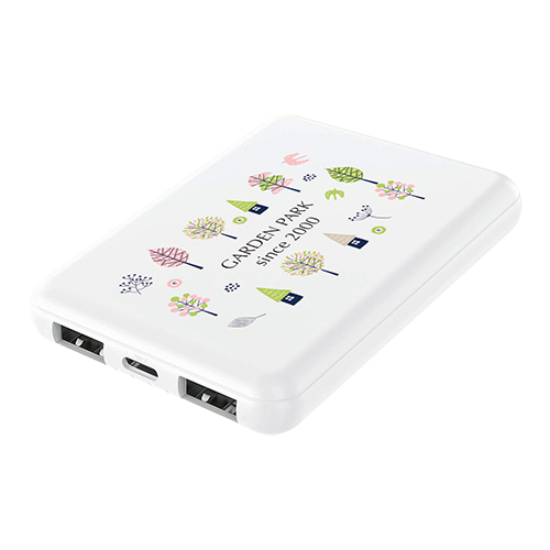 準固体モバイルバッテリー5,000mAh(白)
