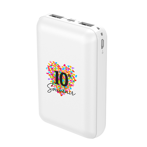 準固体モバイルバッテリー10,000mAh(白)