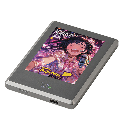 マグネットワイヤレス充電対応バッテリー5,000mAh(グレー)