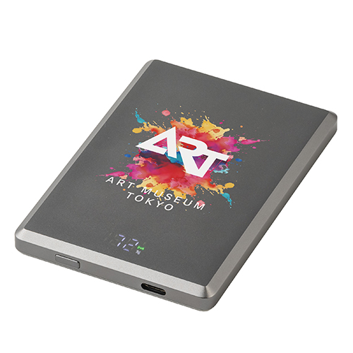 マグネットワイヤレス充電対応バッテリー5,000mAh(グレー)