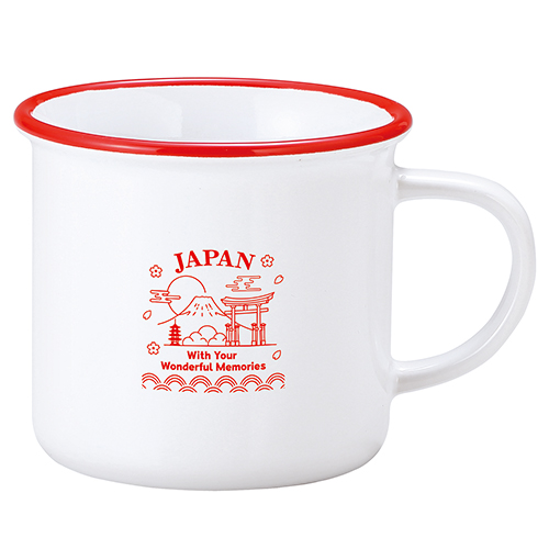 ホーローライクマグ(250ml)(レッド)