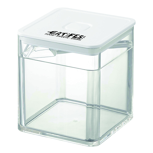 TOWER|スプーン付き バルブ付き密閉保存容器 (白)