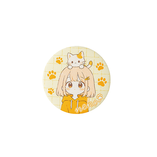 キャンバス地オリジナル缶バッジ(75mm)