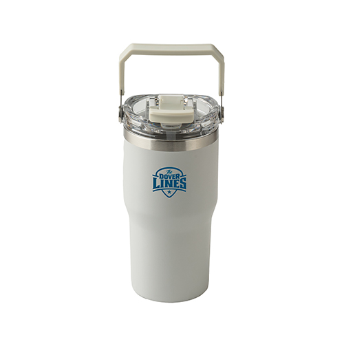 ストロー付き2WAYタンブラー(600ml)(グレー)