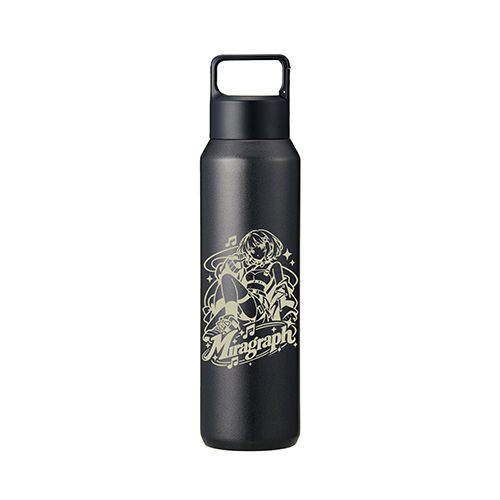真空セラミック炭酸ボトル(800ml)(黒)