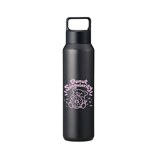 真空セラミック炭酸ボトル(800ml)(黒)