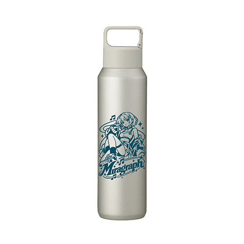 真空セラミック炭酸ボトル(800ml)(グレージュ)