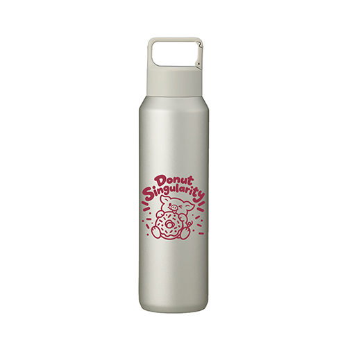 真空セラミック炭酸ボトル(800ml)(グレージュ)