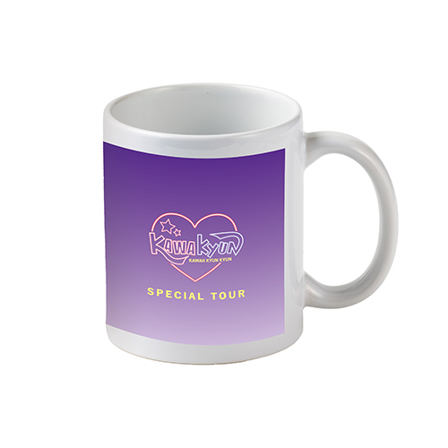 フルカラー転写対応陶器マグカップ(320ml)(白)