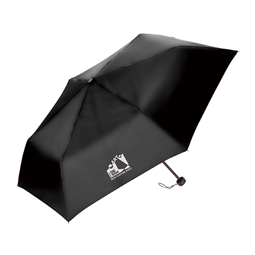 折りたたみ傘(55cm×6本骨耐風仕様)(黒)