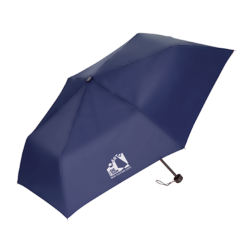 折りたたみ傘(55cm×6本骨耐風仕様)(ネイビー)