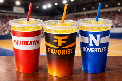 スーベニアカップとスーベニア丼のデザイン例