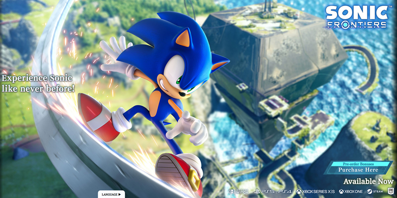 Sonic Frontiers 北米WEBプロモーション